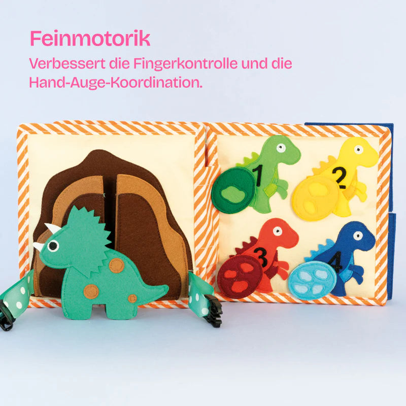 Quiet Book - Dinofreunde Mini