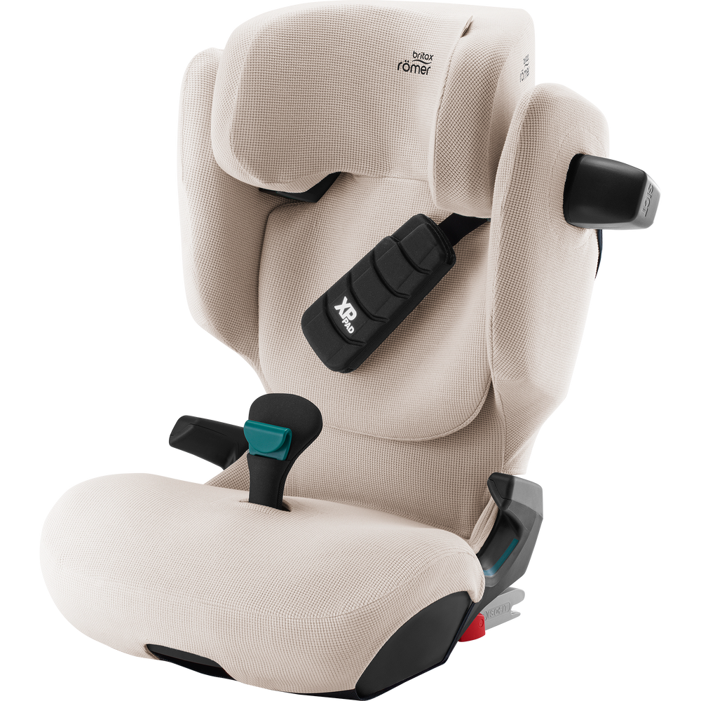 Sommerbezug für Römer Kidfix Pro – gefertigt aus atmungsaktiver Bambusviskose und weicher Baumwolle, bietet angenehme Kühlung, natürlichen Komfort und schützt den Originalsitz an heißen Tagen.