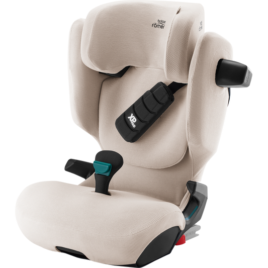 Sommerbezug für Römer Kidfix Pro – gefertigt aus atmungsaktiver Bambusviskose und weicher Baumwolle, bietet angenehme Kühlung, natürlichen Komfort und schützt den Originalsitz an heißen Tagen.